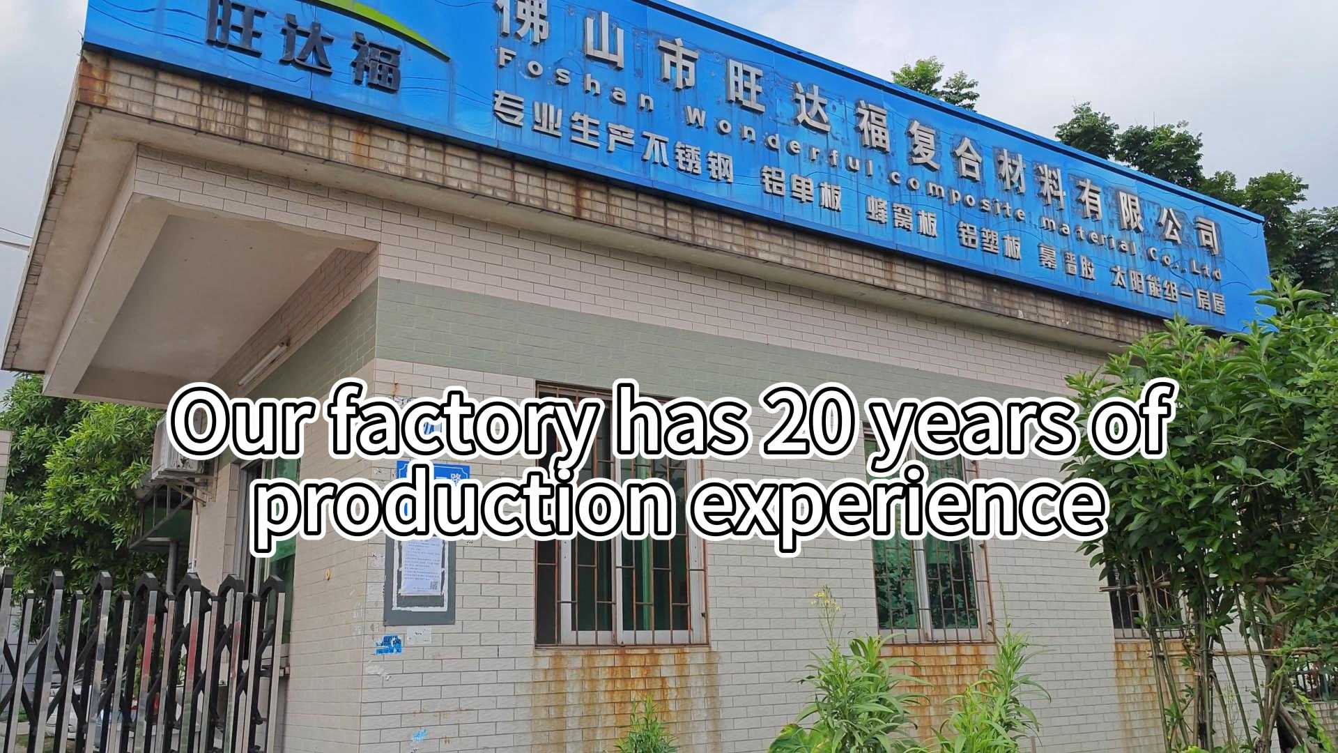 Foshan Wonderful Composite Factory view