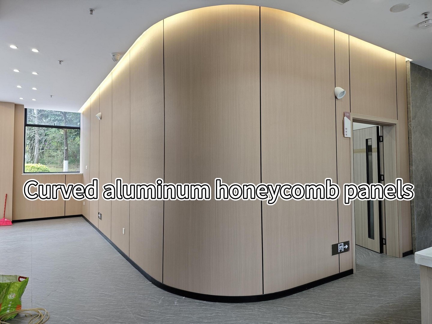 Curved aluminum Honeycomb Panel